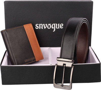 

SNVOGUE Belt, Wallet Combo(Black)