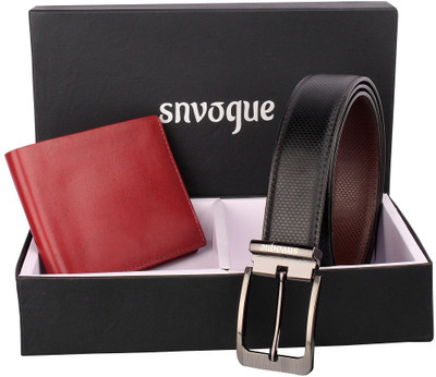 

SNVOGUE Belt, Wallet Combo(Black)