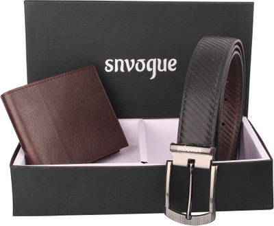 

SNVOGUE Belt, Wallet Combo(Black)