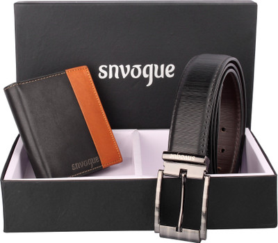 

SNVOGUE Belt, Wallet Combo(Black)