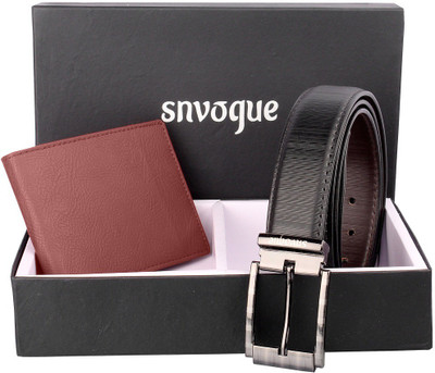 

SNVOGUE Belt, Wallet Combo(Black)