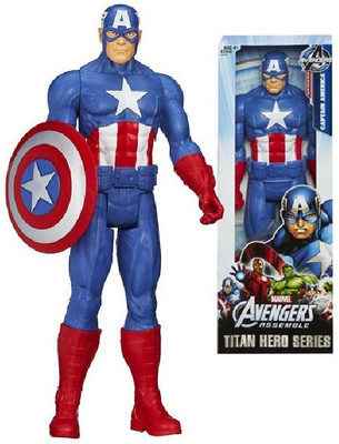 

M-Alive Super Hero Titan Series Captain America 12 inch Action Figure Avengers Toys (Multicolor)