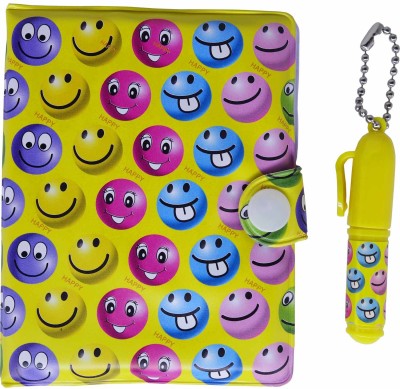 

Funcart Smiley Yellow Small Diary Set with Small Pen