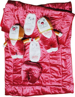 

royal aditya Ba Foldable Cotton Printed(Fabric, Dark Pink)