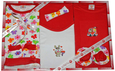 

HEALTHY BABY Gift Set-8 Pcs (Red)(Red)