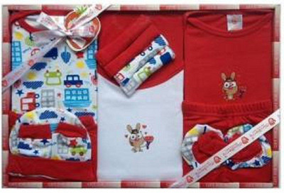 

HEALTHY BABY Gift Set-13 Pcs (Red) NEW BORN(Red)