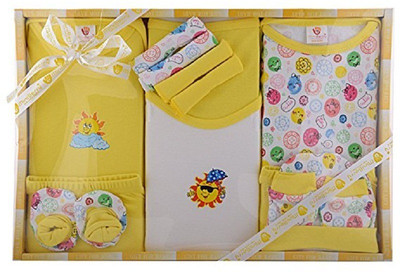 

HEALTHY BABY Gift Set-13 Pcs For New Born (Yellow)(Yellow)