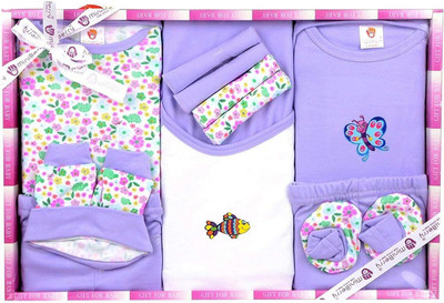 

HEALTHY BABY New Born Baby Gift Set in Purple Color 10 PCs(Purple)