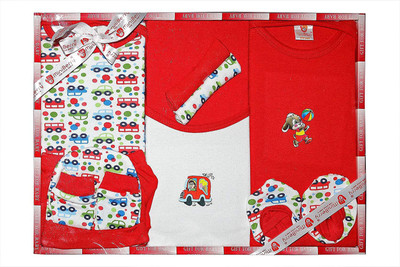 

HEALTHY BABY Gift Set- 10 Pcs NEW BORN (Red)(Red)