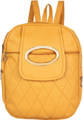 

Rajni Fashion PU Leather Girls Backpack, (School Bag, Student Backpack, Tuition Backpack,Women Travel bag) 8 L Backpack(Yellow)