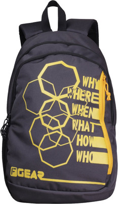 

F Gear Diamond Octa 25.0 L Backpack(Grey), Grey;yellow