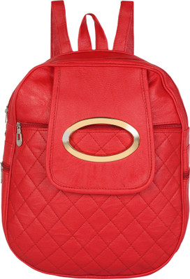 

Rajni Fashion PU Leather Girls Backpack, (School Bag, Student Backpack, Tuition Backpack,Women Travel bag) 8 L Backpack(Red)
