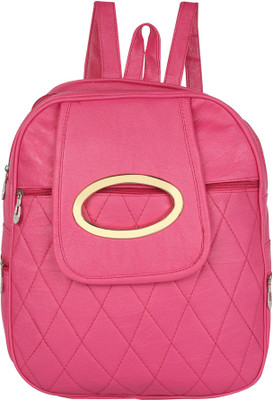 

Rajni Fashion PU Leather Girls Backpack Raani-Pink Color (School Bag, Student Backpack, Tuition Backpack,Women Travel bag) 8 L Backpack(Pink)