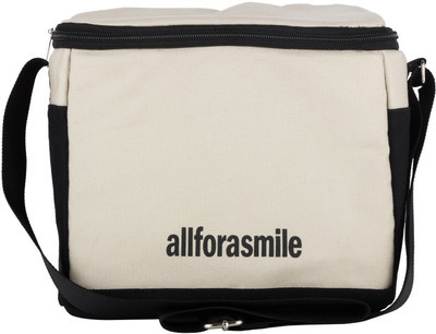 

Allforasmile Best Lunch Bag | Lunch Bag with Carrier Strap | Eco-Friendly Cotton Canvas Lunch Bag(Beige, 6 L)