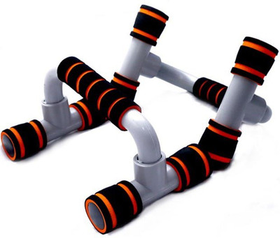 

GOCART Push Up Bar Stand Pair Work Out Stand Ergonomic Angle Foam Handles Push-up Bar(Grey), Grey;red