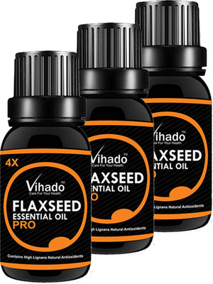 

VIHADO 100% Pure Flax Seed Oil 4X PRO (30 ML) (Pack of 3)(30 ml)