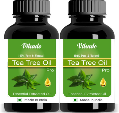 

Vihado Tea Tree Essential Oil for Skin, Hair and Acne care 15 ML Pack of 2 (30 ml)(15 ml)