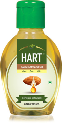 Hart Cold Pressed Sweet Almond Oil (For Skin & Hair), 100 ml(100 ml)