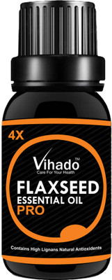 

VIHADO Flax seed Oil 4X PRO 100% Pure & Natural Essential Oil | Flaxseed Essential Oil | Flax seed Oil For Skin | Flaxseed Oil For Weight Loss | Cold Pressed Flax seed Oil |Organic Flaxseed Oil | Linseed Oil | Flaxseed Oil For Cooking | Lin seed oil - 25 