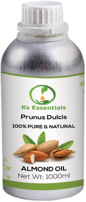 

Ks Essentials Almond Carrier Oil Pure Natural Therapeutic Grade & Aromatherapy For Skin Care & Hair Growth (1000 Ml) Hair Oil(1000 ml)
