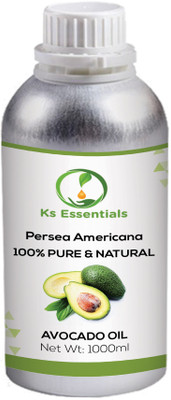 Ks Essentials Avocado Carrier Oil 100% Pure Natural & Undiluted Oil (1000ml)(1000 ml)