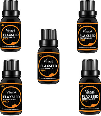 

VIHADO 100% Pure Flax Seed Oil 4X PRO (30 ML) (Pack of 5)(30 ml)