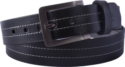 

U+N Men Casual Black Genuine Leather Belt, U+N Men Casual Blue Genuine Leather Belt, Black