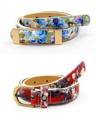 

ELS Girls Casual Multicolor Artificial Leather, Synthetic Belt