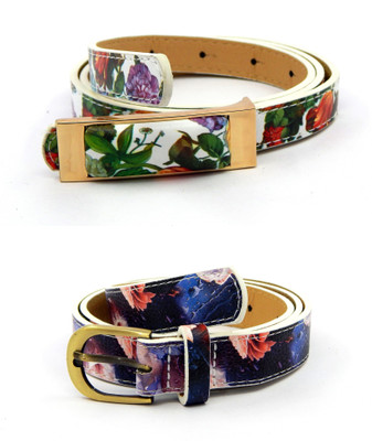 

ELS Girls Party Multicolor Artificial Leather, Synthetic Belt