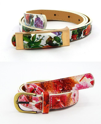 

ELS Women Party Multicolor Artificial Leather, Synthetic Belt