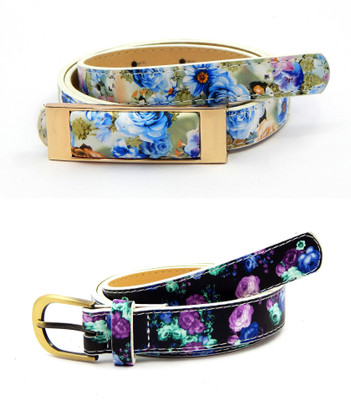 

ELS Women Party Multicolor Artificial Leather, Synthetic Belt