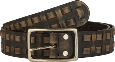 

FRONC Men Brown Genuine Leather Belt