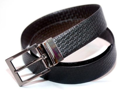 

inches pure leather Men Casual Black, Brown Genuine Leather Reversible Belt