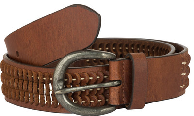 

FRONC Men Casual, Party, Formal, Evening Brown Genuine Leather Belt