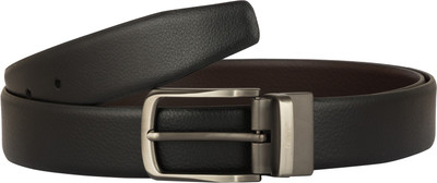

FRONC Men Formal Brown Genuine Leather Reversible Belt