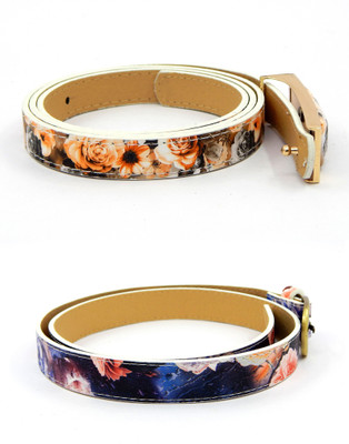 

ELS Women Party Multicolor Artificial Leather, Synthetic Belt