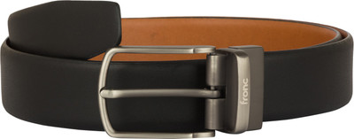 

FRONC Men Formal Brown Genuine Leather Reversible Belt