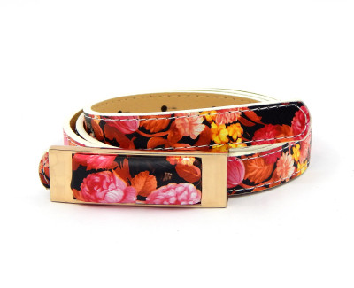 

ELS Girls Casual Multicolor Artificial Leather, Synthetic Belt, Red