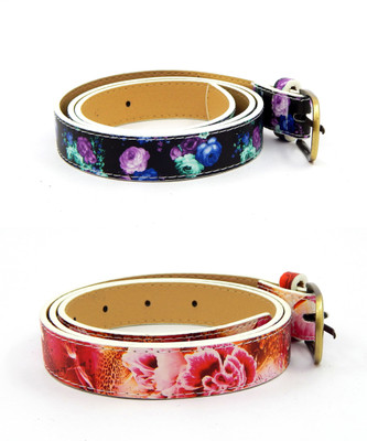 

ELS Women Casual, Evening, Formal, Party Multicolor Artificial Leather, Synthetic Belt