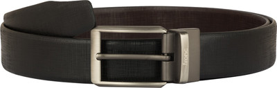 

FRONC Men Formal Brown Genuine Leather Reversible Belt