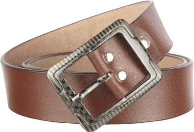 

SAE Men Formal Brown Artificial Leather Belt