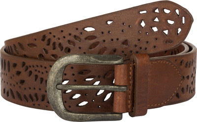 

FRONC Men Casual, Party, Evening Brown Genuine Leather Belt