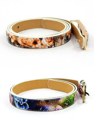 

ELS Women Party Multicolor Artificial Leather, Synthetic Belt