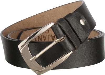 

SAE Men Formal Brown Artificial Leather Belt, Black