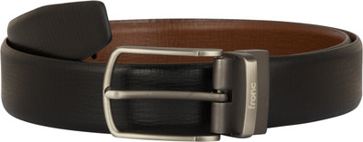 

FRONC Men Formal Brown Genuine Leather Reversible Belt