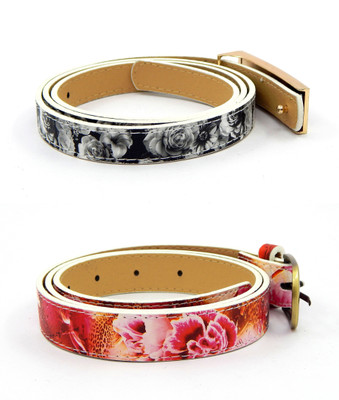 

ELS Women Casual, Evening, Formal, Party Multicolor Artificial Leather, Synthetic Belt