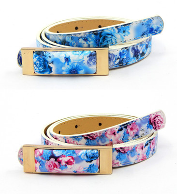 

ELS Women Casual Multicolor Artificial Leather, Synthetic Belt