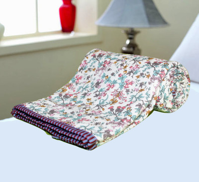 

Polka Printed  AC Blanket(Cotton, Multicolor