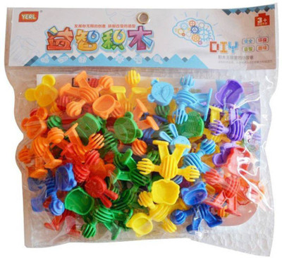 

Sanyal Mini Bricks Blocks Toys for Kids Children Colorful Plastic Educational Animal Building Block Models - ( Multi color )(Multicolor)