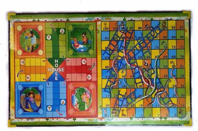 

imtion So Big Size Ludo And Snaks Game For kids Size 16 X 24 Inch Board Game